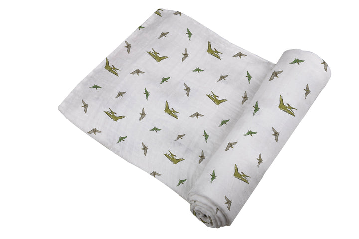 Pteranodon Cotton Muslin Swaddle