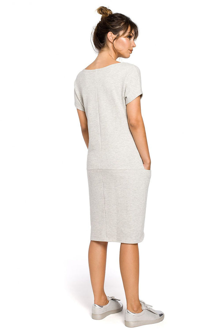 Short Sleeve Daydress Light Grey