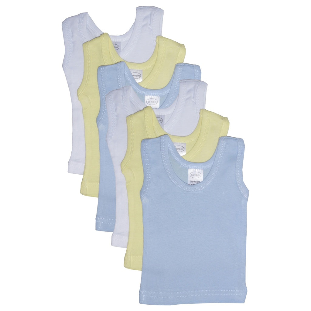 Bambini Boy's Six Pack Pastel Tank Top