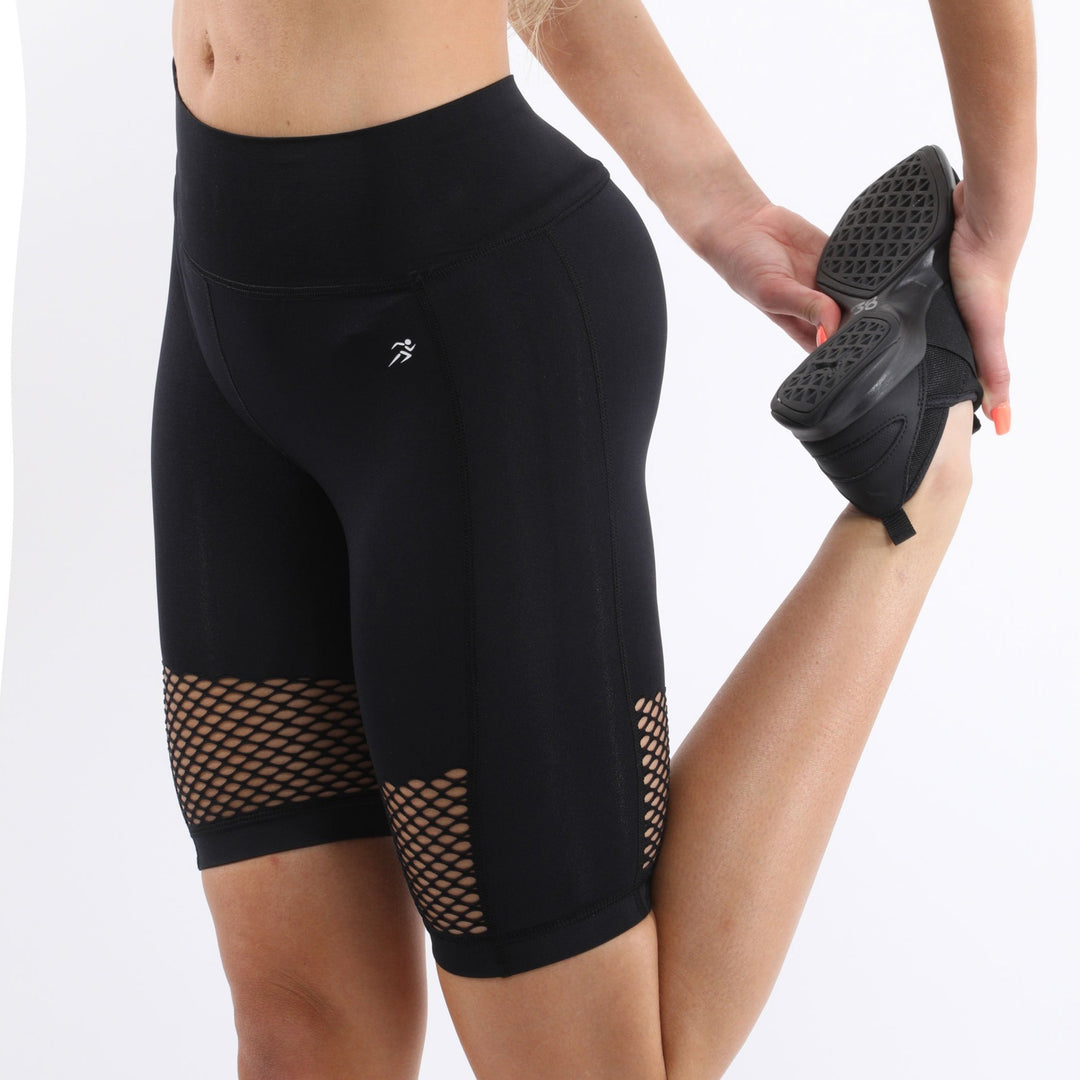 Malibu Seamless Activewear Shorts in Black