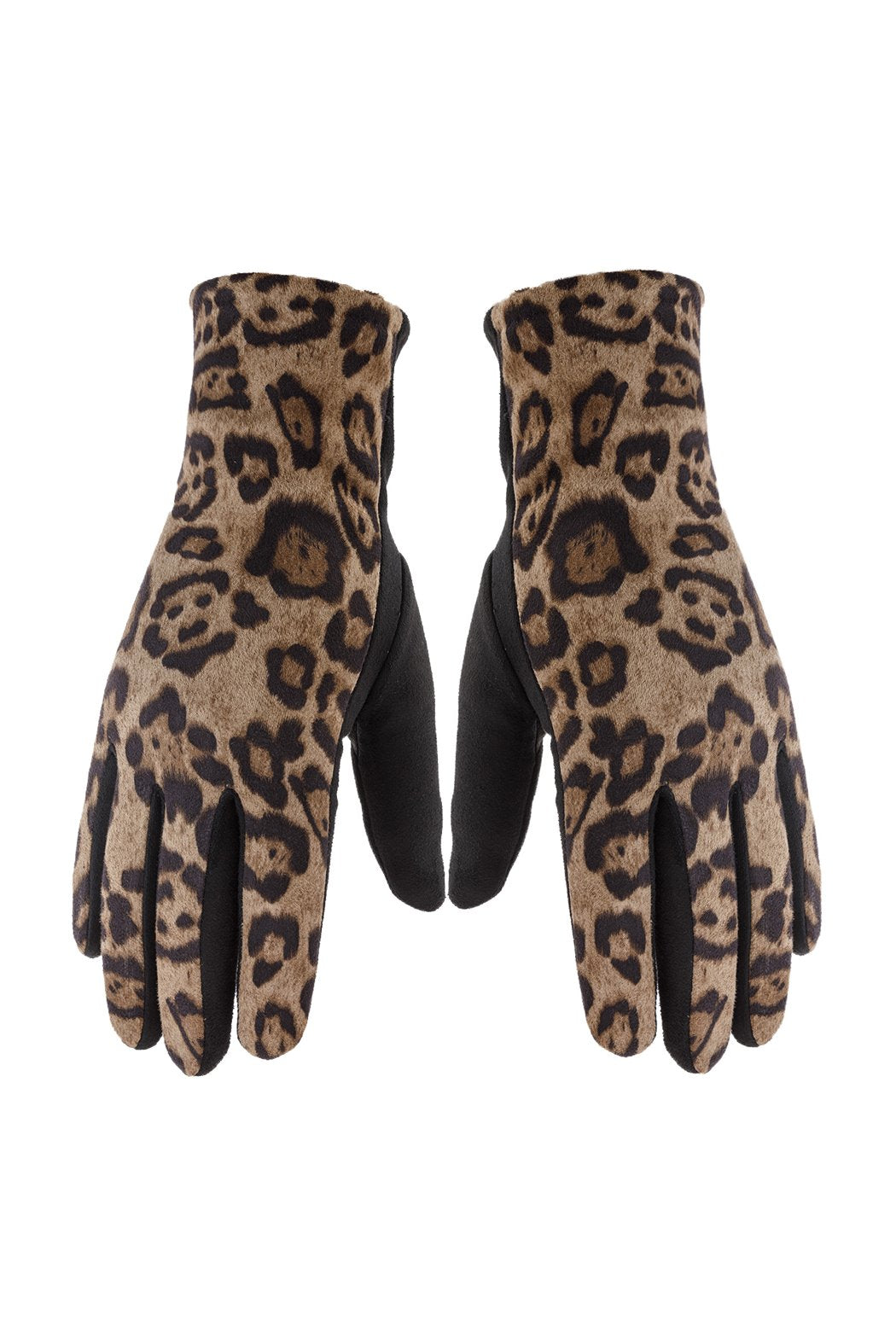 Smart Touch Leopard Gloves