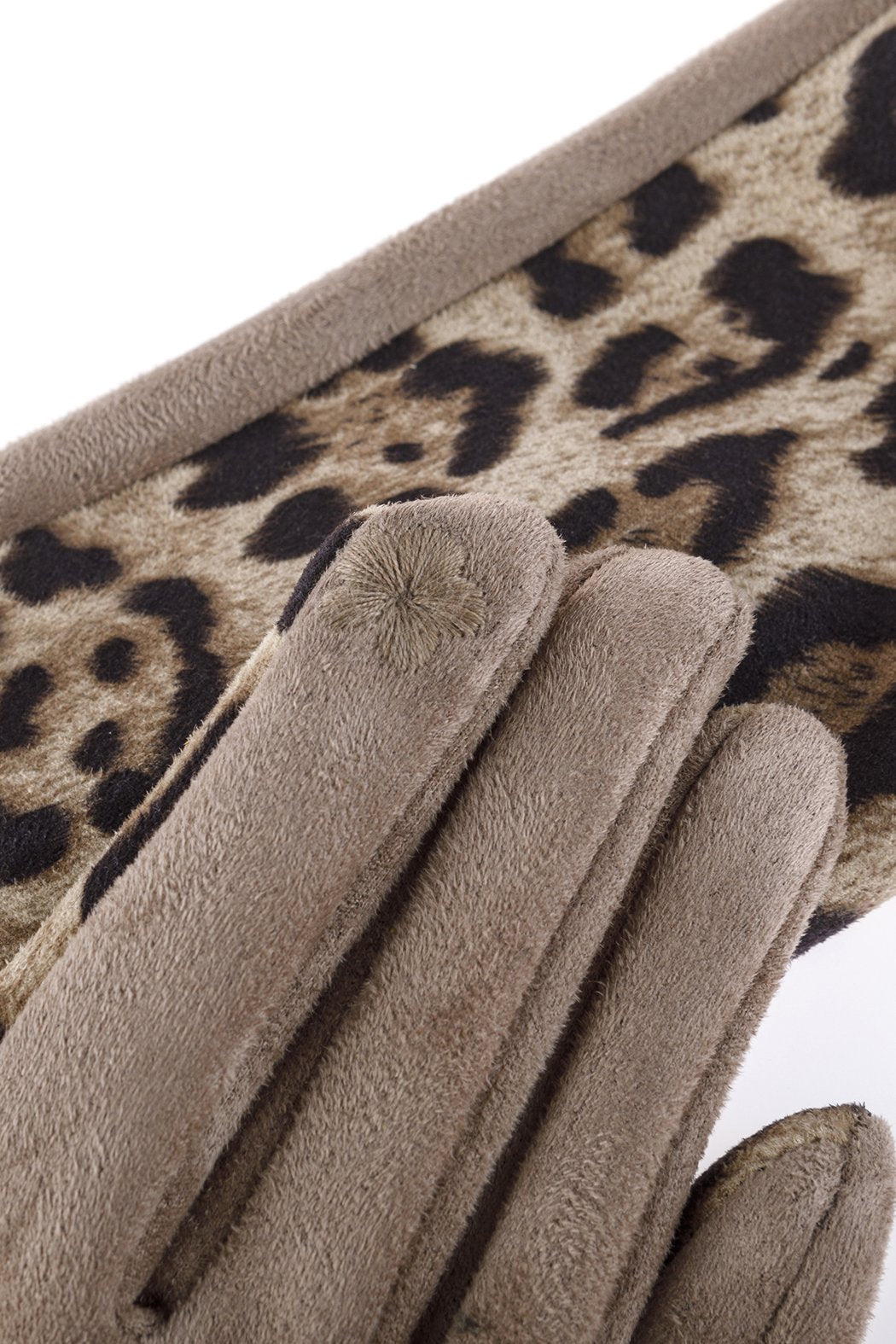 Smart Touch Leopard Gloves