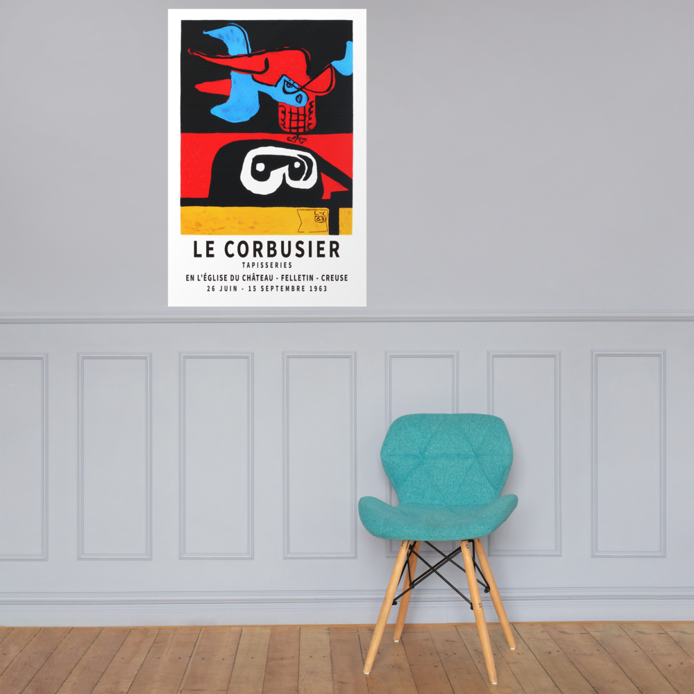 Le Corbusier 1963 Exhibition Artwork Poster