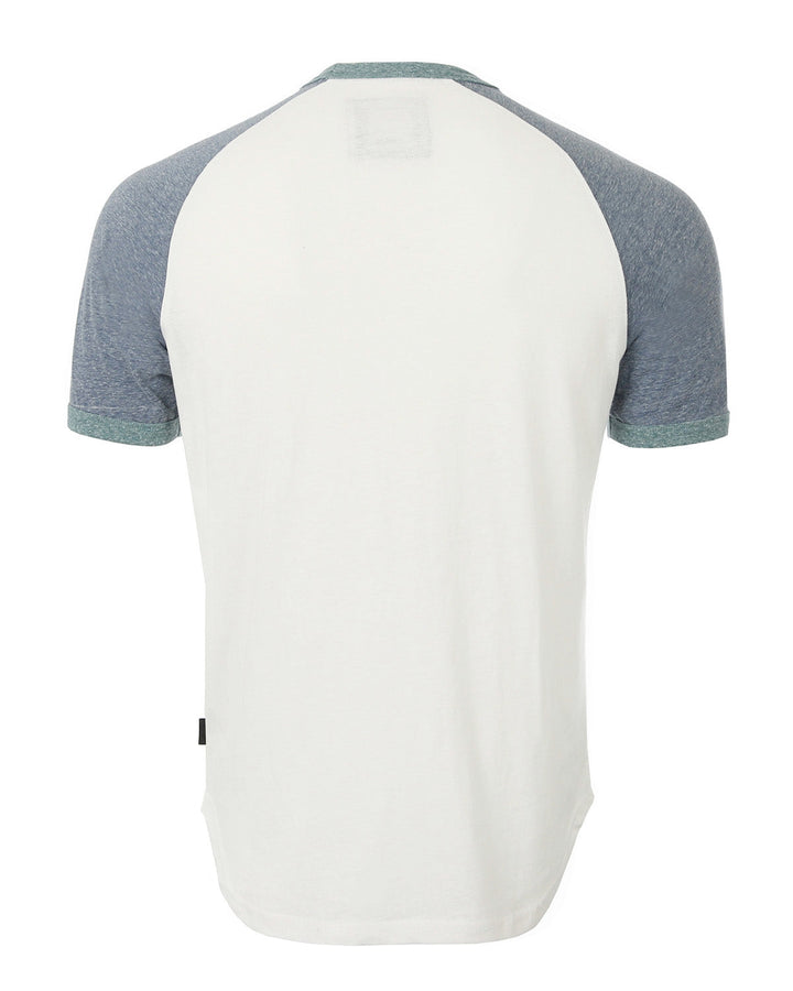 Short Sleeve Classic Retro Contrast Raglan Ringer T-Shirt