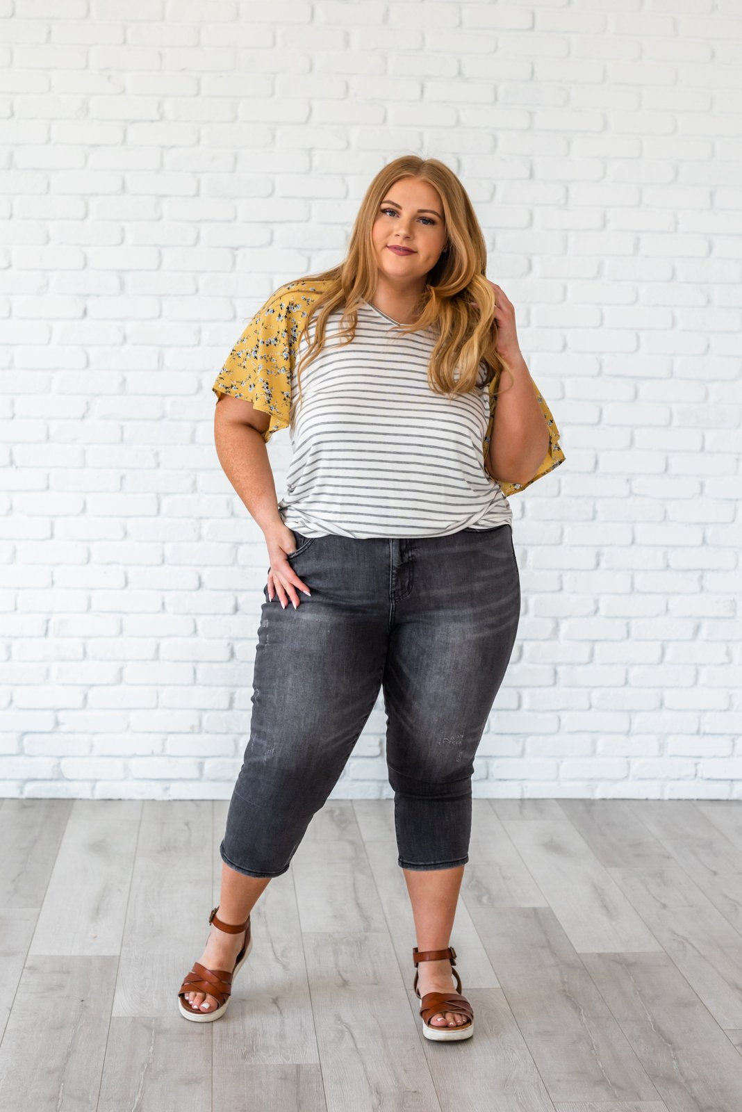 Judy Blue Alright With Me Women's Capri Jeans