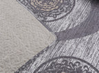 Classic Grey Mosaic Medallion Reversible Quilted Coverlet Bedspread Set