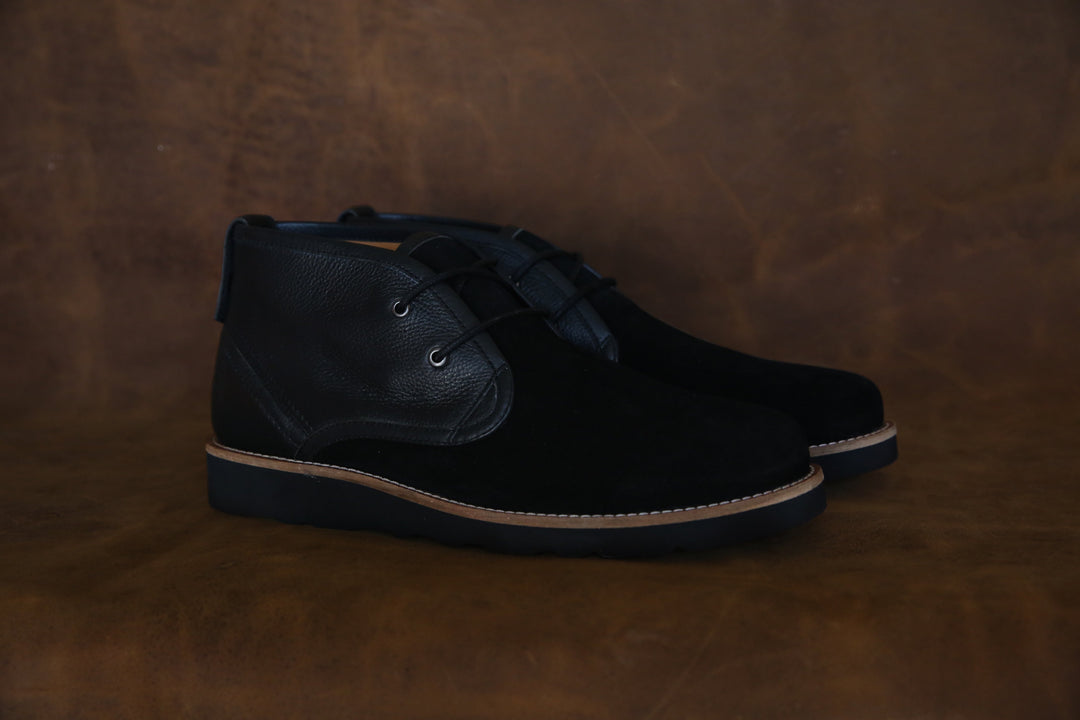 The Nolan Laced Shoe in Black