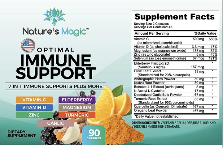 New Nature's Magic 7 in 1 Immune Support Supplements