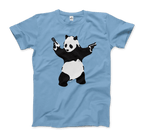 Banksy Pandamonium Armed Panda Artwork T-Shirt