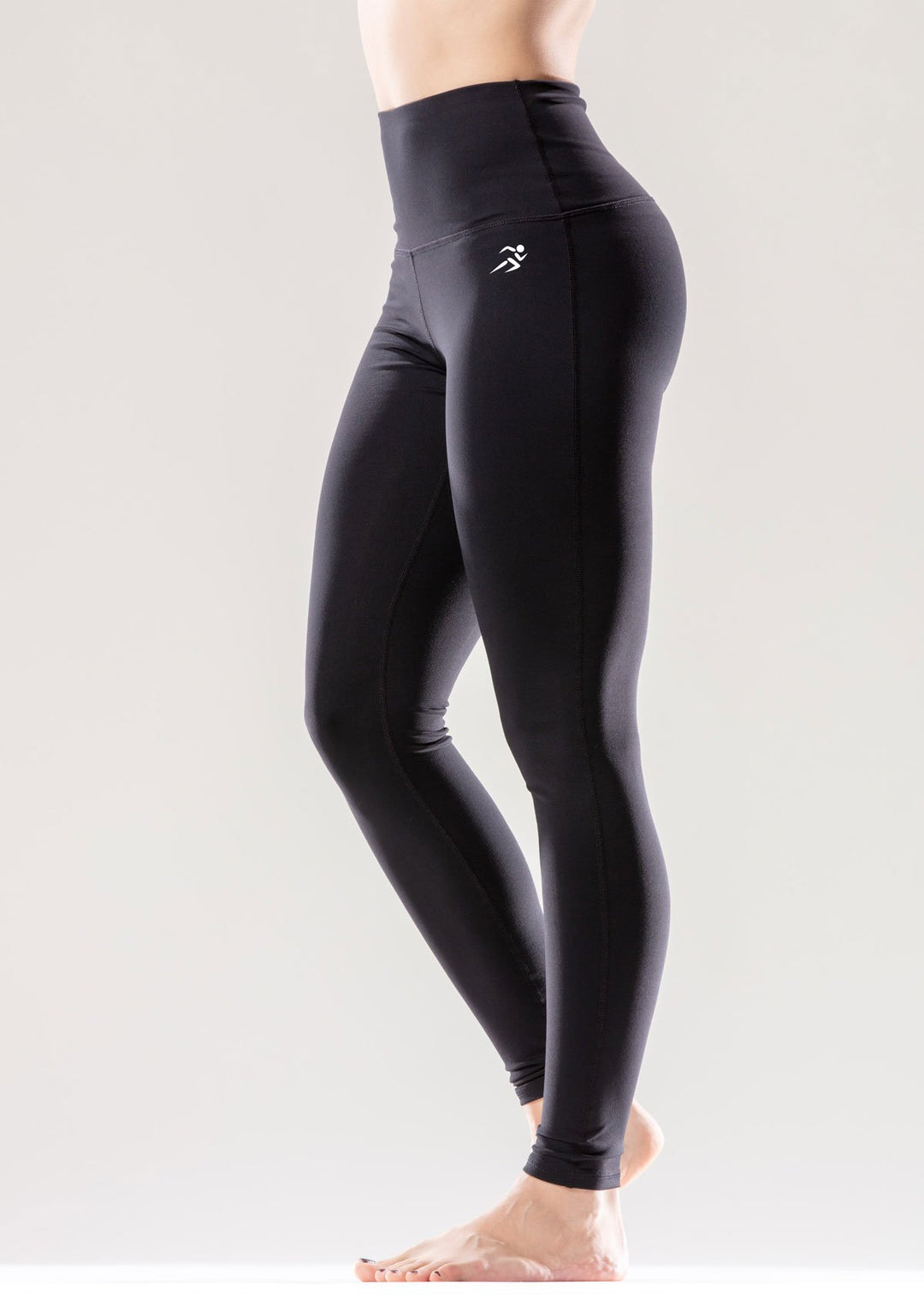 Puissante High Waisted Full Length Black Leggings