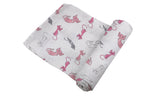 Playful Kitty Bamboo Muslin Swaddle