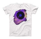 Vinyl Record Made of Paint Scattered in Purple Tones T-Shirt