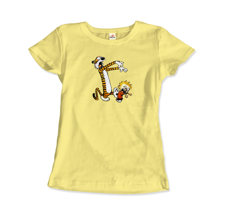 Calvin and Hobbes Playing Zombies Artwork T-Shirt