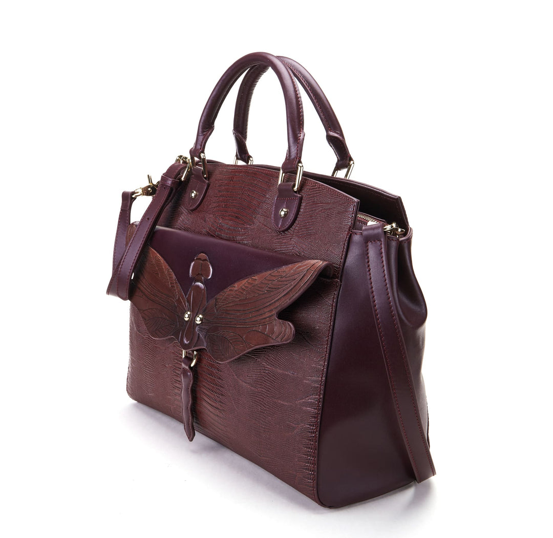 Dragonfly Brown Shoulder Bag