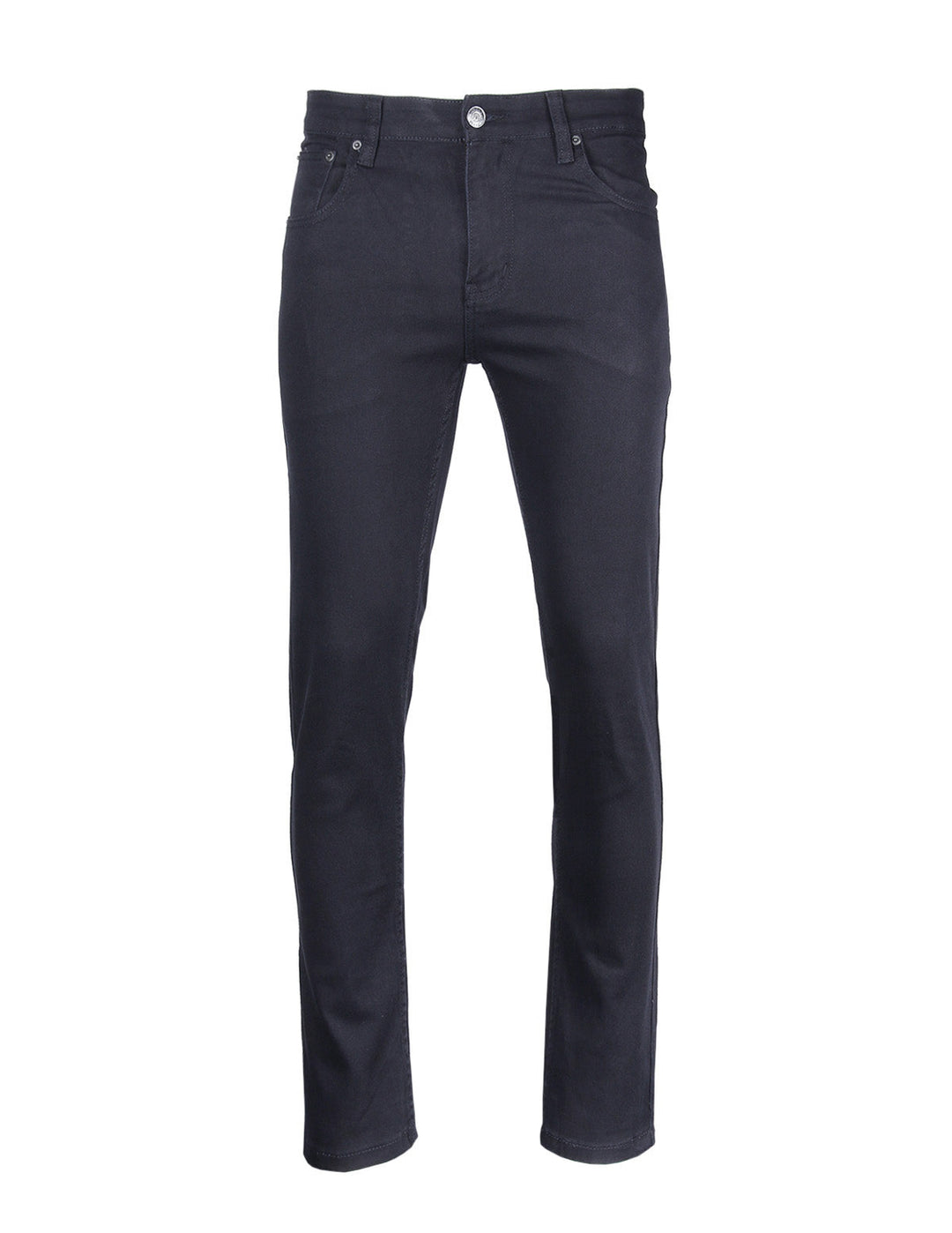 Victorious by ZIMEGO Mens Skinny Fit Stretch Twill Pants Navy