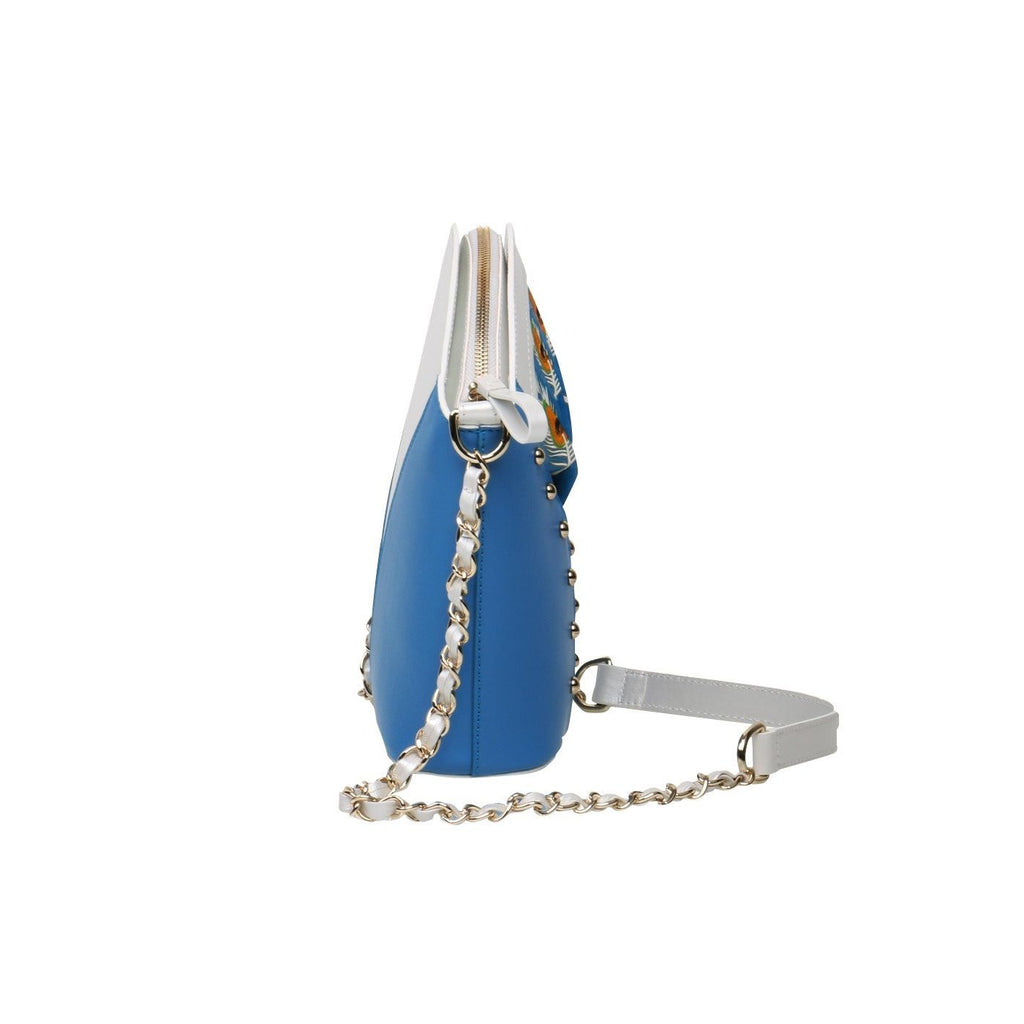 Feather Blue Shoulder Bag