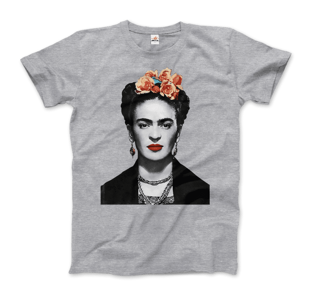 Frida Kahlo With Flowers Poster Artwork T-Shirt