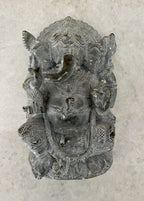 Handcrafted Sculpture Soapstone Elephant Head God Ganesha - Small