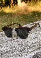 Eyewood Full Wood Clubmaster Skyler Sunglasses