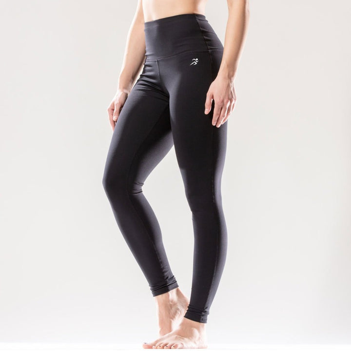 Puissante High Waisted Full Length Black Leggings