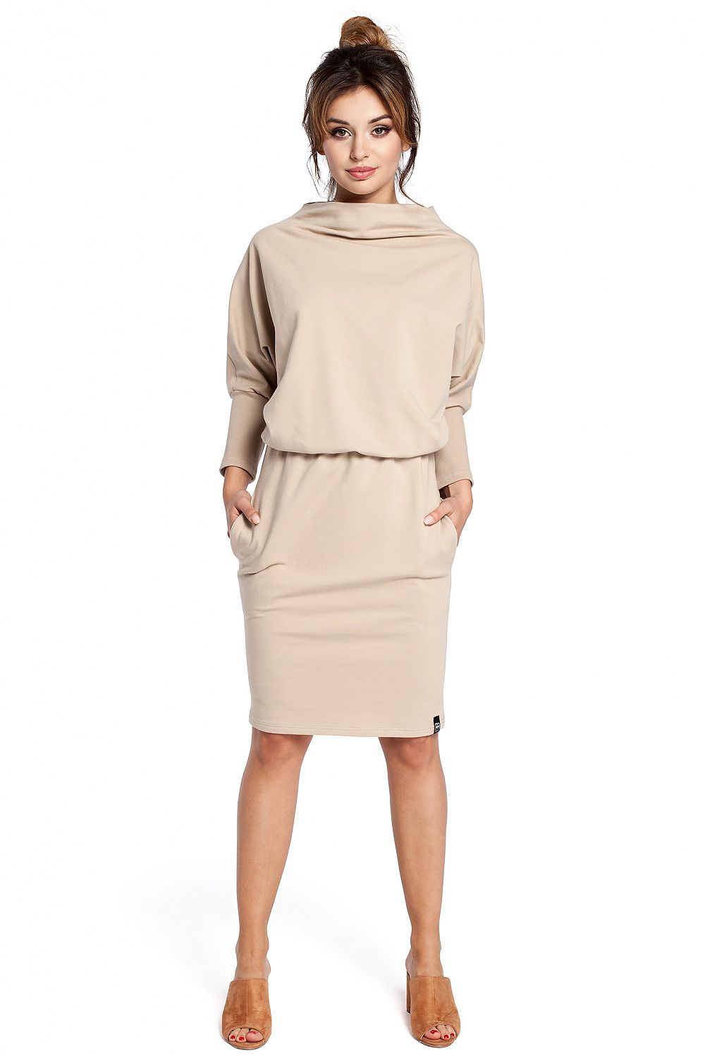 Beige Long Sleeve Daydress