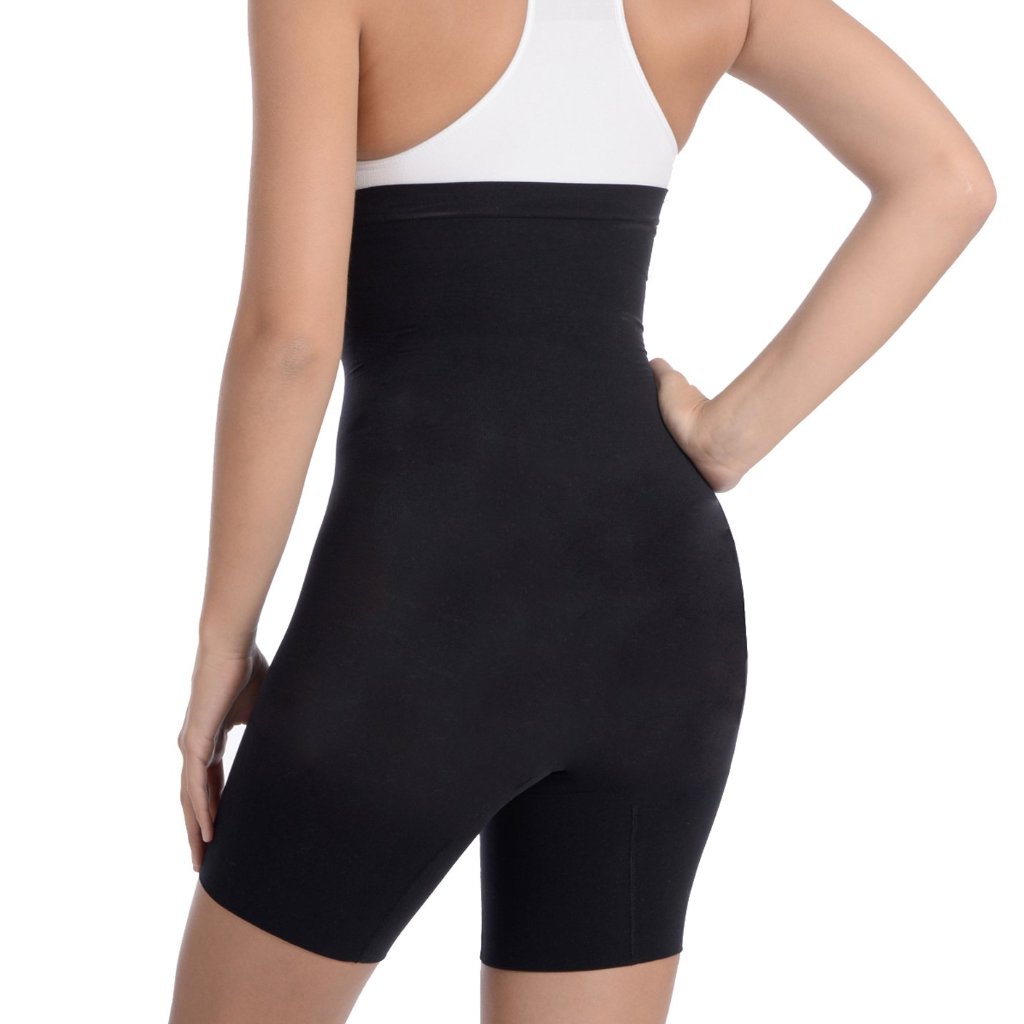 Hi Waist Shaper With Extra Long Boy Leg Black