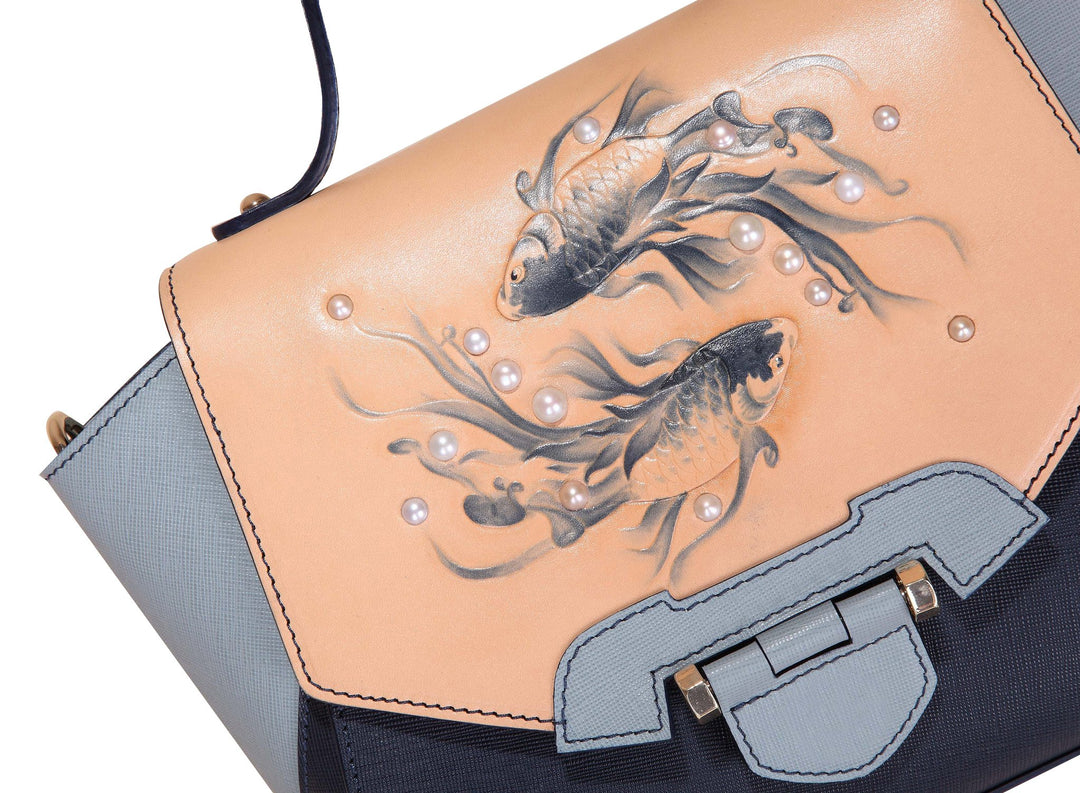 Fish Small Blue Satchel