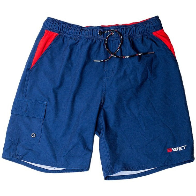 Beach Shorts "Neptune" Right Side Velcro Pocket and Side Pockets