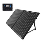 ACOPOWER 100w 12v Portable Solar Panel Kit, Foldable 2X 50w Mono Suitcase, proteusX Waterproof 20A Charge Controller