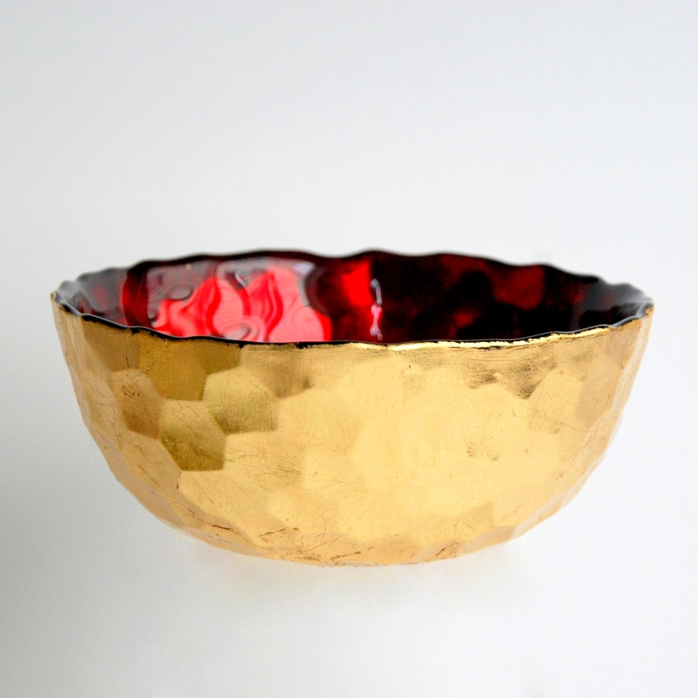 HIVE 6" Ruby/Gold Bowl