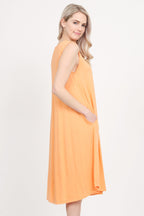 Sleeveless Swing Pocket Dress