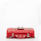 The Hollywood Small Leather Bag Red