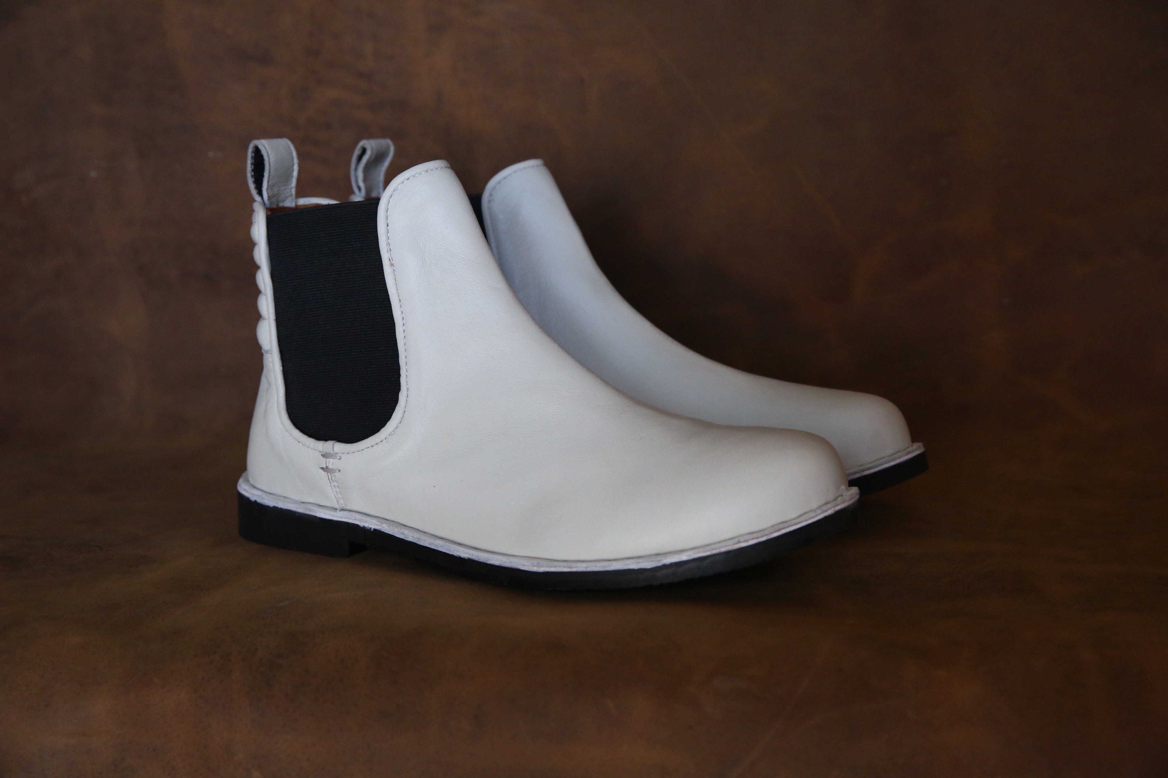 The Gamble Leather Boot White