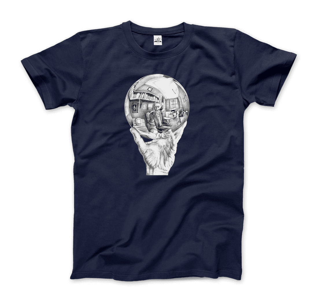 M.C. Escher Hand With Reflective Globe T-Shirt