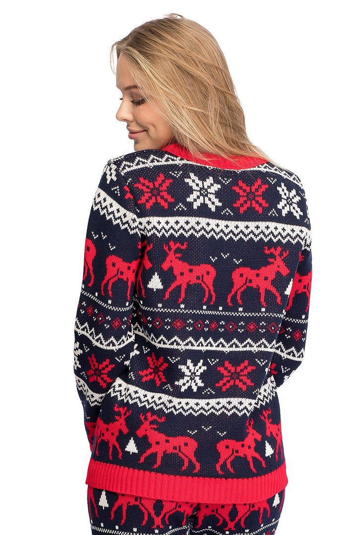 LaLupa Christmas Jumper Navy