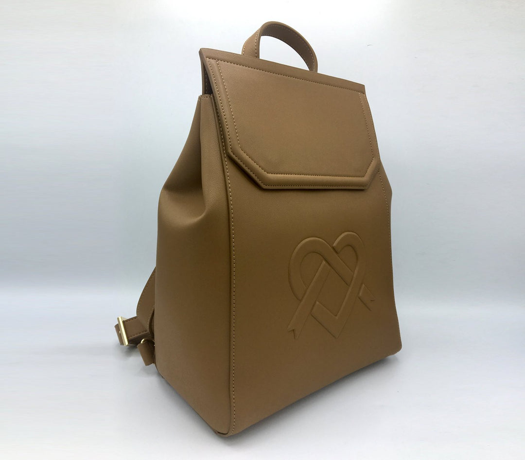 Dual Function Livia Backpack & Shoulder Bag in Tan