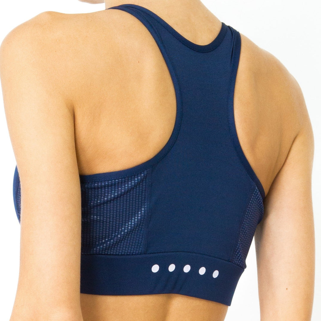 Ashton Sports Bra in Navy Blue