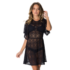 Del Ray Beach Cover Up in Black by Lybethras