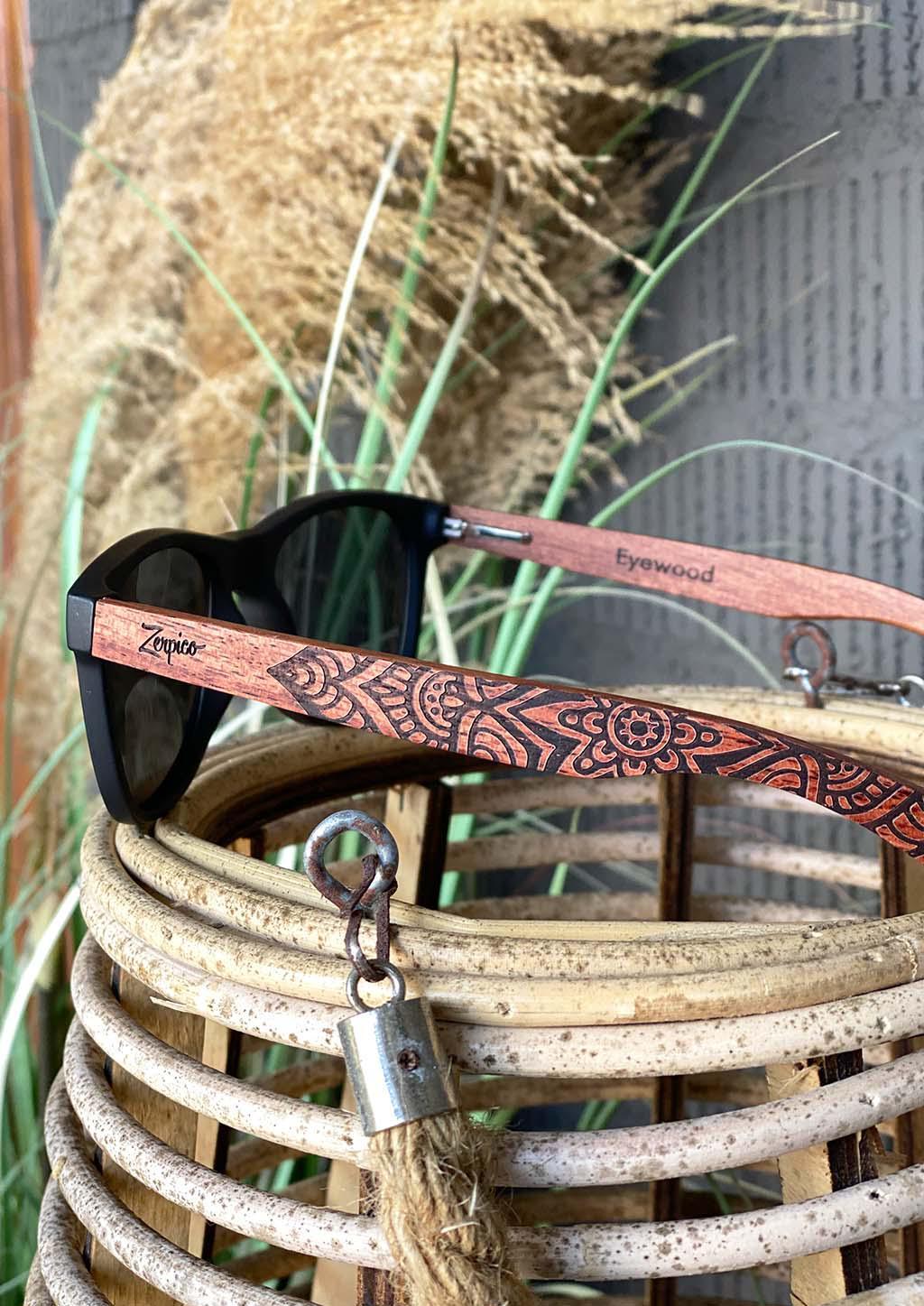 Eyewood Engraved Wooden Sunglasses | Mandala