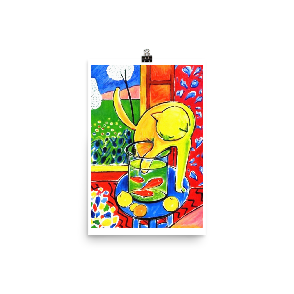 Henri Matisse the Cat With Red Fishes 1914 Poster