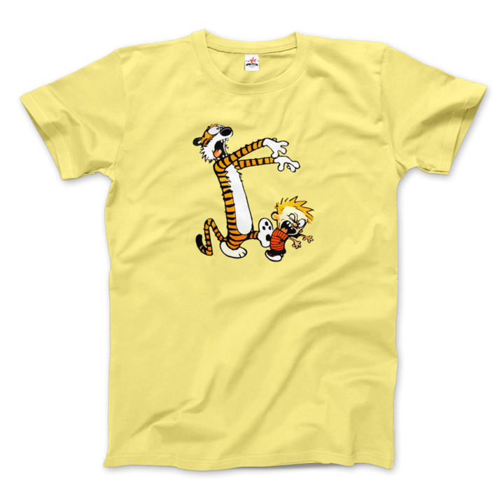 Calvin and Hobbes Playing Zombies Artwork T-Shirt