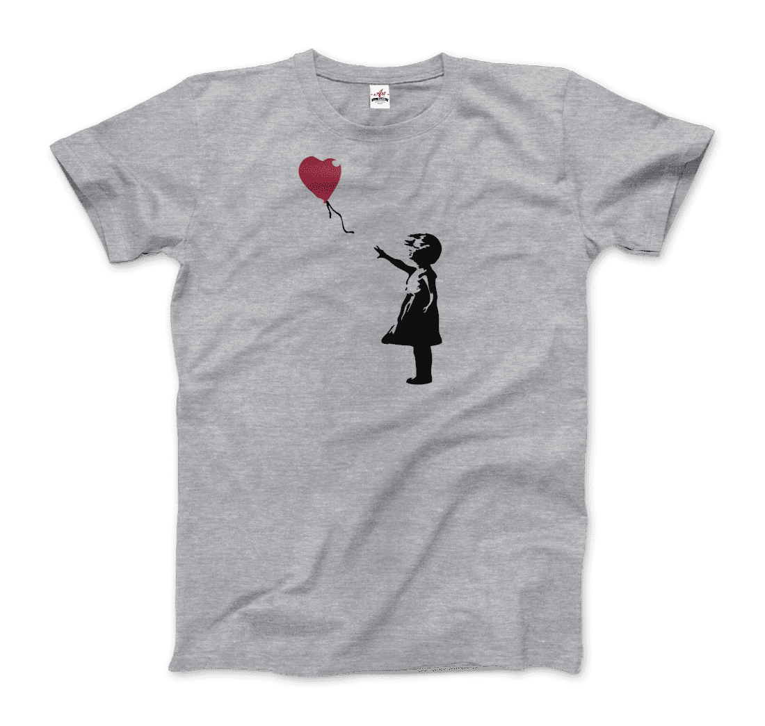 Banksy The Girl With a Red Balloon Artwork T-Shirt Men & Women