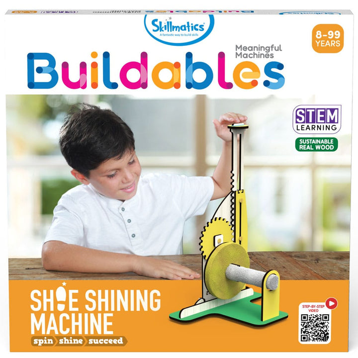 Skillmatics Buildables Shoe Shining Machine DIY Kit (8-99)