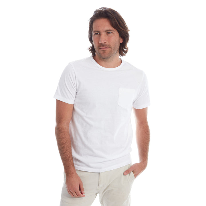 Gavin Garment Dyed Tee White