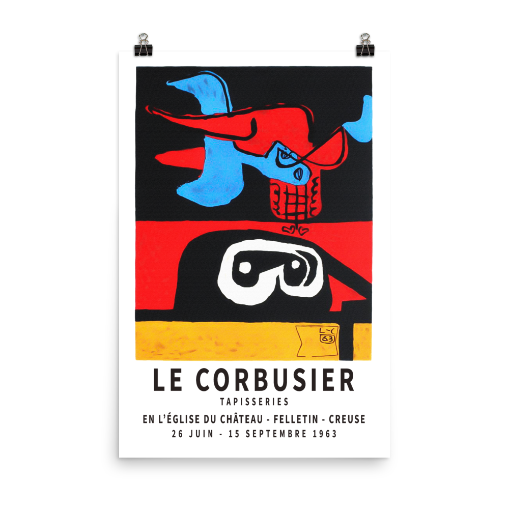 Le Corbusier 1963 Exhibition Artwork Poster