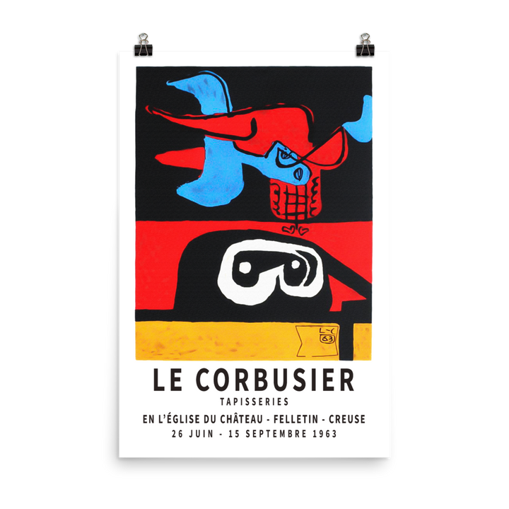 Le Corbusier 1963 Exhibition Artwork Poster