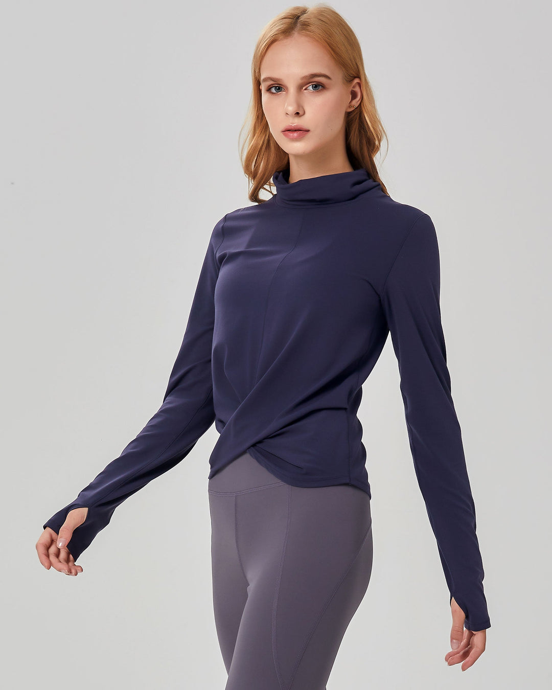 Turtle-Cowl Neck Coziplex™ Long Sleeve