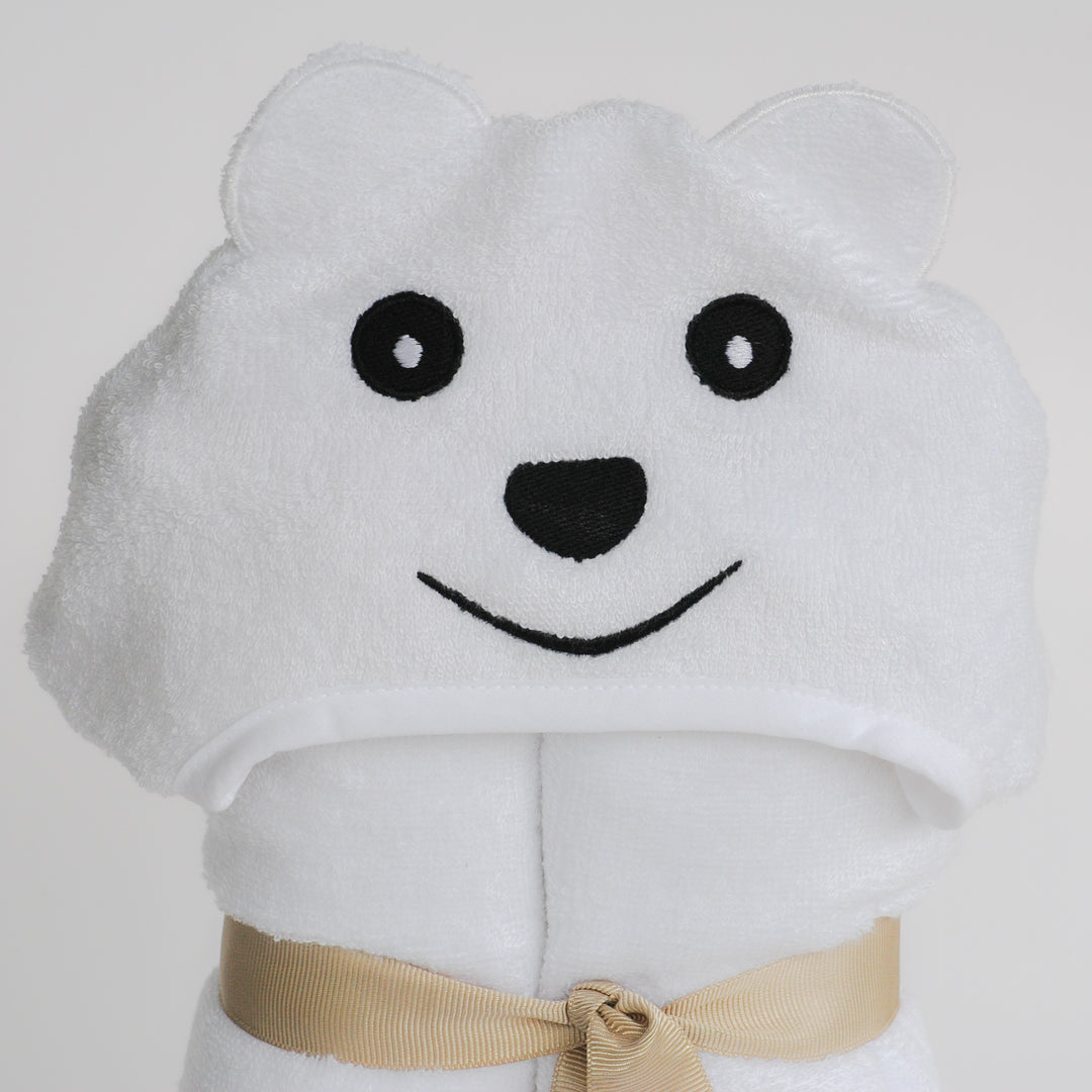 Bamboo Rayon Bear Hooded Turkish Towel Little Kid