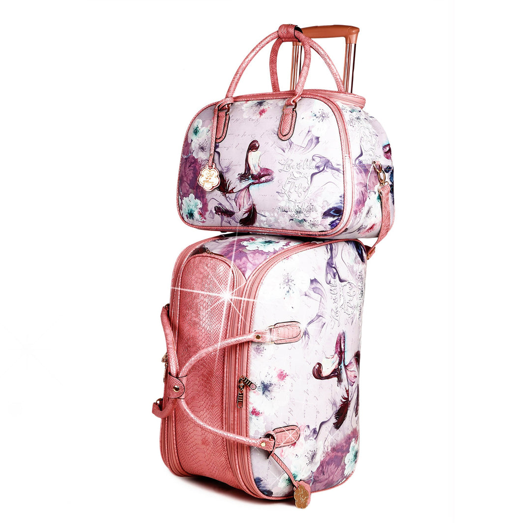 Princess Mera Large Rolling Duffel Set (2 pcs) Travel Bag