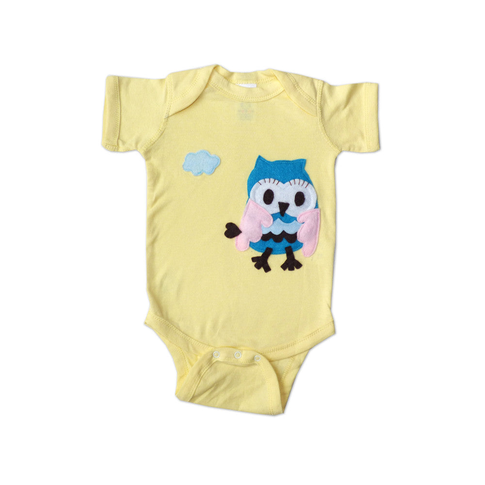 Baby Onesie 3D Flying Owl | Newborn - 18M